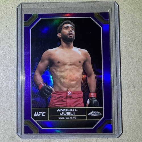 2024 TOPPS CHROME UFC - ANSHUL JUBLI - PURPLE REFRACTOR #18