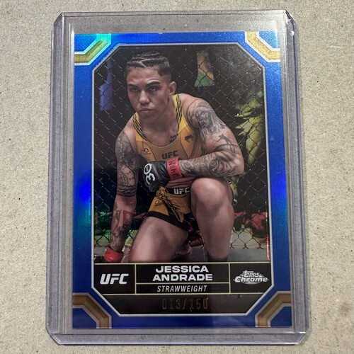 2024 Topps Chrome UFC - JESSICA ANDRADE Blue Refractor 013/150 #94