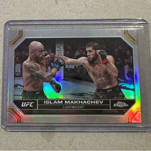 2024 Topps Chrome UFC - ISLAM MAKHACHEV Silver Refractor Card #80