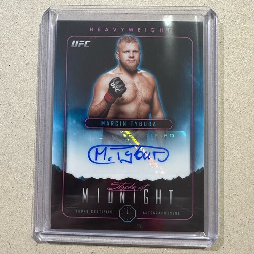 2024 Topps Midnight UFC - Marcin Tybura - Stroke Of Midnight Auto #SMA-MTA