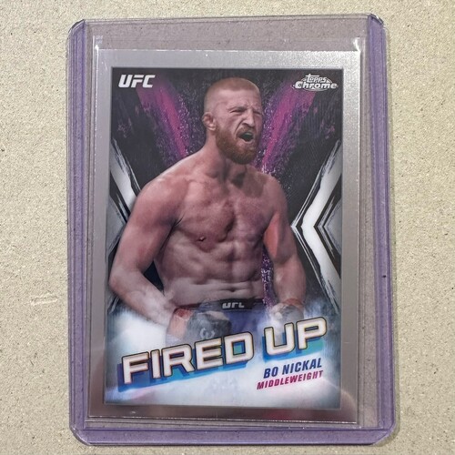 2024 Topps Chrome UFC - BO NICKAL Fired Up Insert #FDP-24