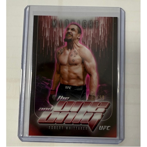 2024 Topps Midnight UFC - ROBERT WHITTAKER - The One and Only 23/99 #TO-21