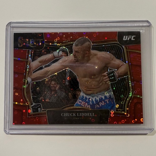 2023 Panini Select UFC - Chuck Liddell Red Disco Prizm 54/99 #276