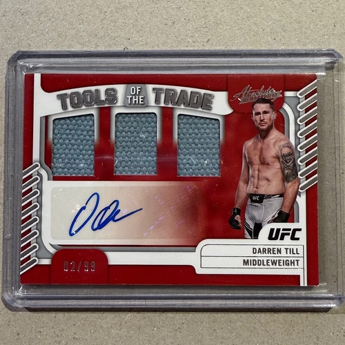 2023 Panini Chronicles UFC - DARREN TILL Tools of the Trade Patch Auto 02/99 #TT-DTL