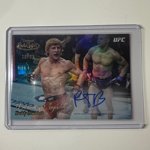 2024 Topps Gold Label UFC - PADDY PIMBLETT Distinctive Signs AUTO 19/99 #DSS-PP