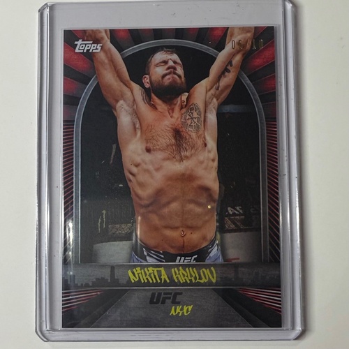 2024 TOPPS UFC NYC - NIKITA KRYLOV Red 05/10 #13