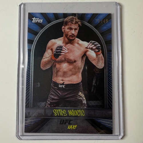 2024 TOPPS UFC NYC - STIPE MIOCIC Blue 20/49 #2