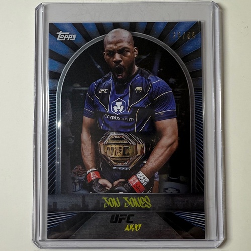 2024 TOPPS UFC NYC - JON JONES Blue 39/49 #1