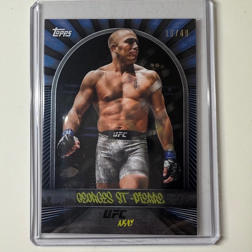 2024 TOPPS UFC NYC - GEORGES ST-PIERRE Blue 10/49 #18