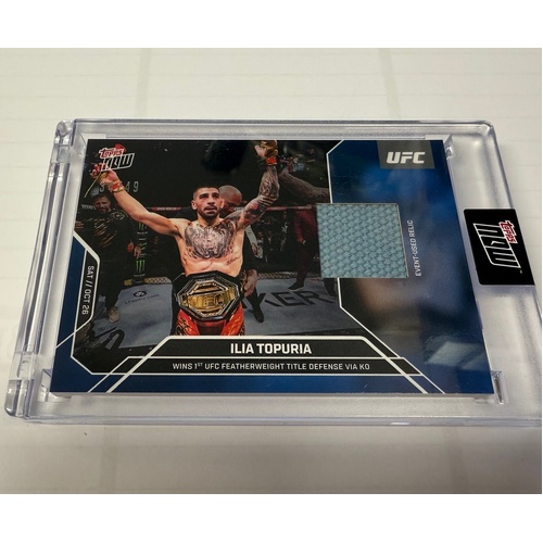 2024 UFC Topps Now - ILIA TOPURIA Event 308 RELIC 34/49 #27A - SEALED