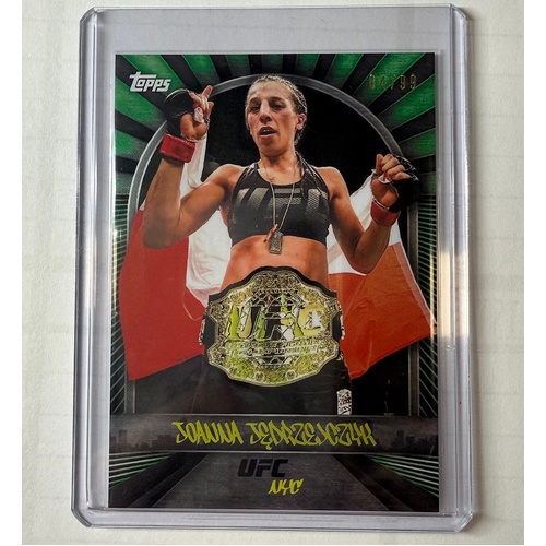 2024 Topps UFC NYC - JOANNA JEDRZEJCZYK - Green 84/99 #22