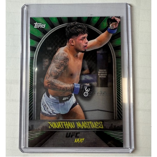 2024 Topps UFC NYC - JONATHAN MARTINEZ - Green 23/99 #7