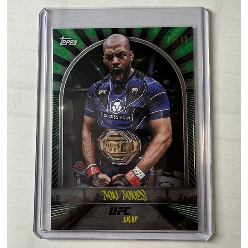 2024 Topps UFC NYC - JON JONES - Green 36/99 #1