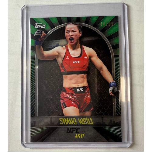2024 Topps UFC NYC - ZHANG WEILI - Green 43/99 #24