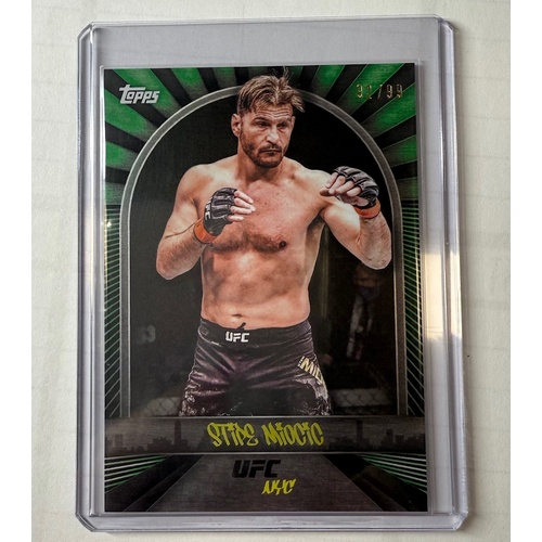 2024 Topps UFC NYC - STIPE MIOCIC - Green 92/99 #2