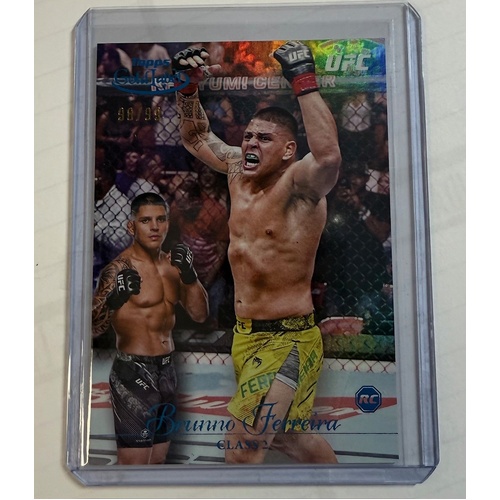 2024 Topps UFC Gold Label - BRUNNO FERREIRA RC Blue 98/99 #45