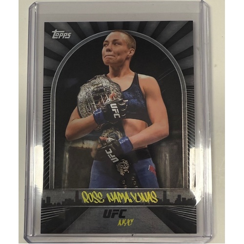 2024 Topps UFC NYC - ROSE NAMAJUNAS BASE CARD #23