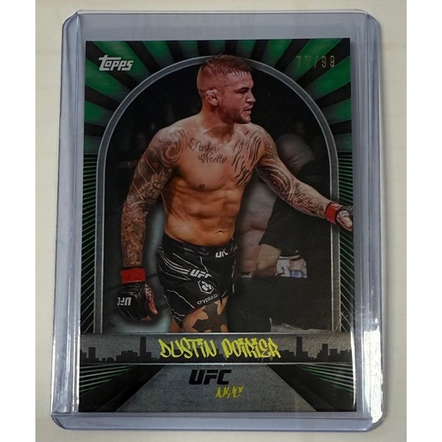 2024 Topps UFC NYC - DUSTIN POIRIER - Green 77/99 #21