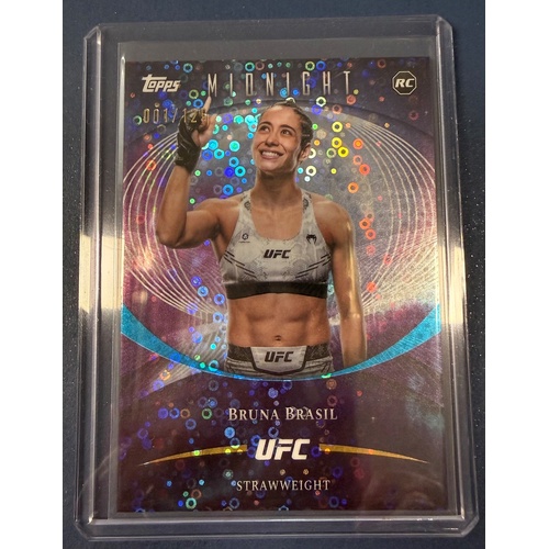 2026 Topps Midnight UFC - BRUNA BRASIL Rookie Twilight 001/125 RC BOOKEND