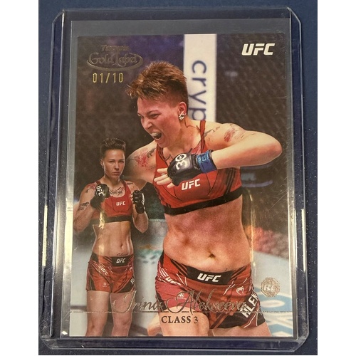 2024 Topps UFC Gold Label -IRINA ALEKSEEVA 01/10 BOOKEND ROOKIE #43 RC