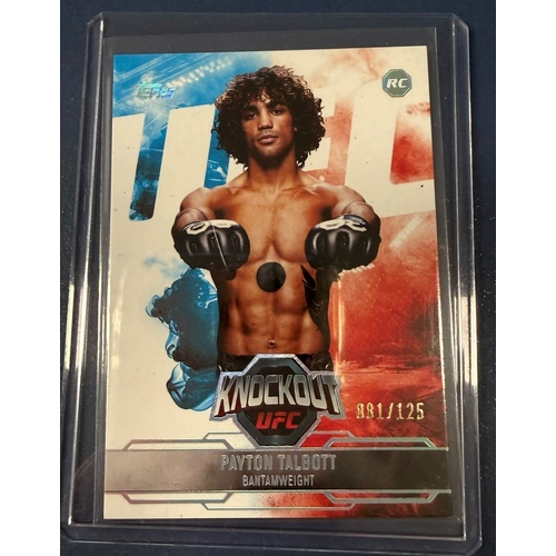2025 Topps Knockout UFC - PAYTON TALBOTT RC 081/125 #37