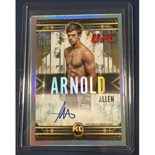 2025 Topps Knockout UFC - ARNOLD ALLEN 2012 Throwback Auto Refractor 71/99 #TB-AA