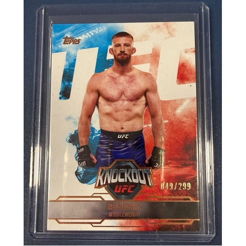 2025 Topps Knockout UFC - BO NICKAL Bronze 049/299 #19