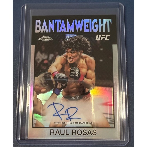 2026 Topps Chrome UFC - RAUL ROSAS Signatures Refractor Auto #86S-RR