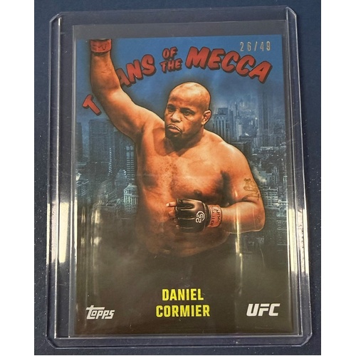2024 TOPPS UFC NYC - DANIEL CORMIER Titans Of The Mecca BLUE 26/49 #TM-3