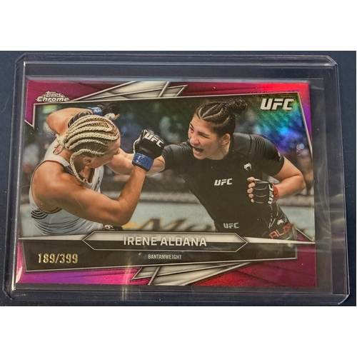 2026 Topps Chrome UFC - IRENE ALDANA Magenta Refractor 189/399 #173