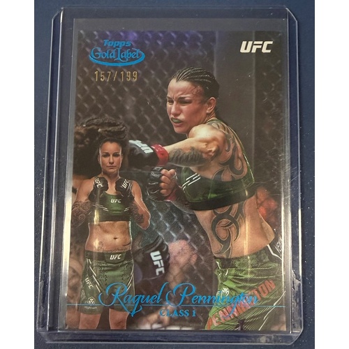 2024 Topps Gold Label UFC - RAQUEL PENNINGTON Class 1 Blue 157/199 #18