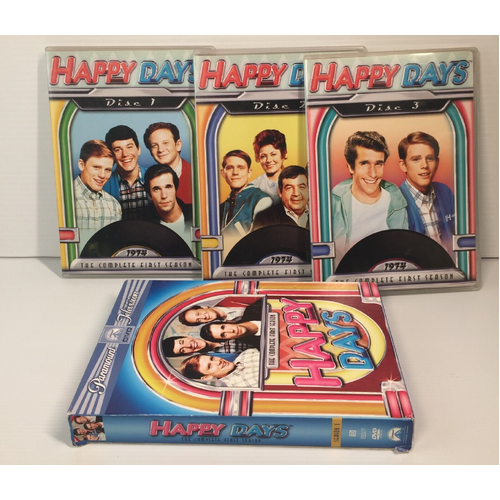 HAPPY DAYS THE COMPLETE FIRST SEASON ORIGINAL 1960'S 3 DISC BOX SET DVD