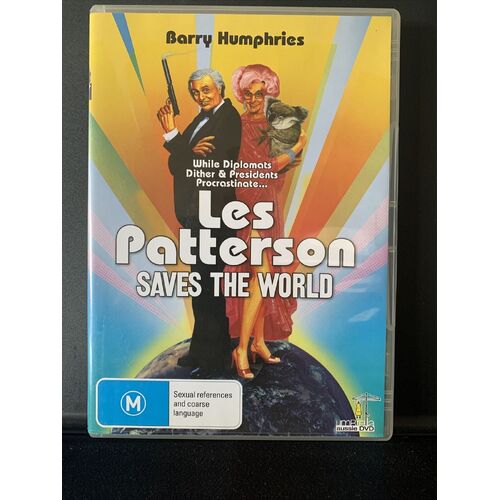 Les Patterson Saves The World DVD, 1988 Barry Humphries REGION FREE