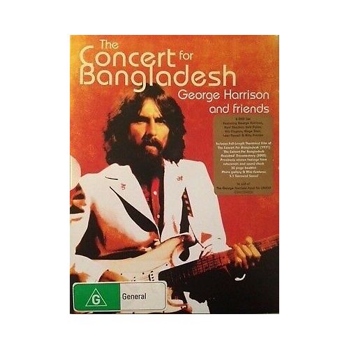 CONCERT FOR BANGLADESH - George Harrison 2 x DVD Set 2005 Warner Aus Exc Cond!