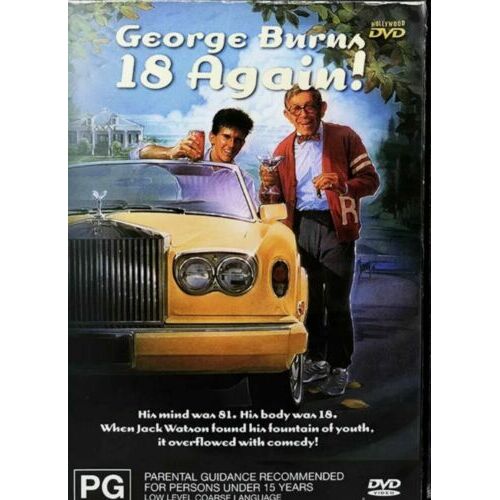 18 Again DVD 1987 George Burns Movie Comedy Charlie Schlatter Cult Classic PAL