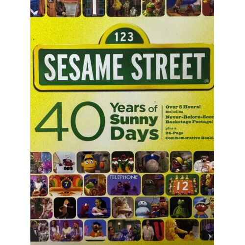 SESAME STREET: 40 Years Of Sunny Days 2 x DVD Set Exc Cond! *Region 1*