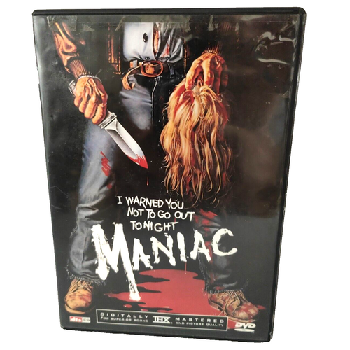 Maniac DVD 1981 Uncut Uncensored Horror drama thriller !