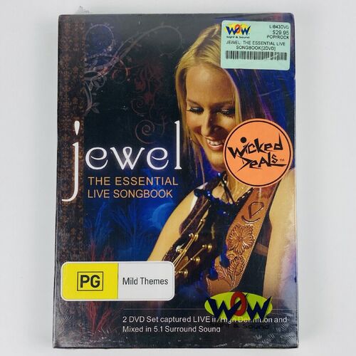 Jewel - The Essential Live Songbook 2x disc DVD set