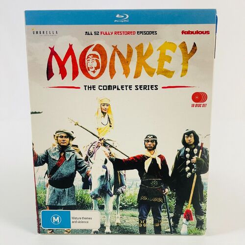 Monkey Complete Series (Blu-ray, 1978) Cecile Chevreau Classic Action Region B