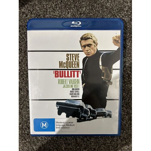 Bullitt (Blu-ray, 1968) Action Thriller Steve McQueen