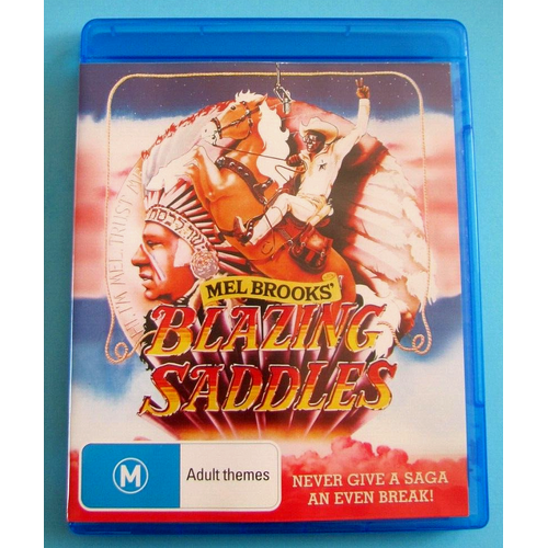 BLAZING SADDLES Blu-ray  Mel Brooks Gene Wilder 1974 VGC
