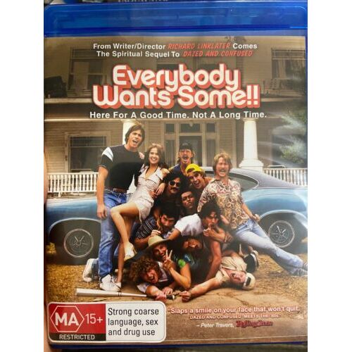 Everybody Wants Some BLU RAY (2016 Richard Linklater comedy movie)