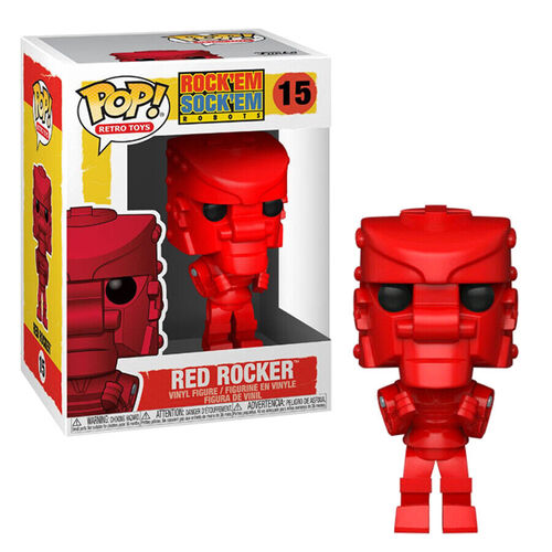 Mattel Rock Em Sock Em Red Rocker Pop! Vinyl Figure #15 Retro Toys