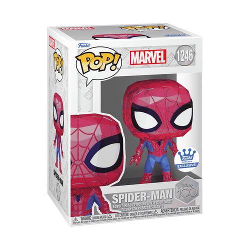 MARVEL POP! SPIDER-MAN (FACET) funko shop excusive stickered